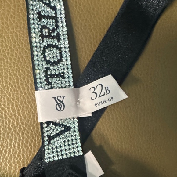 Victoria's Secret Rhinestone Bra with Logo Straps - Picture 3 of 5